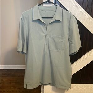 Lululemon Men's  Polo Shirt - Light Green